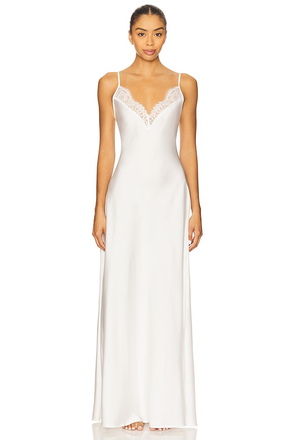 view 2 of 4 Sian Long Slip in White