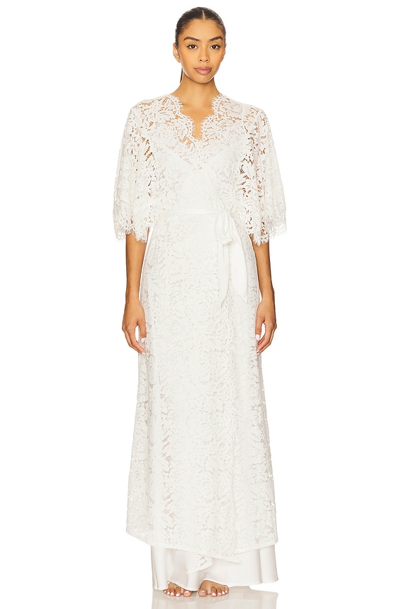 view 2 of 4 Saskia Robe in White