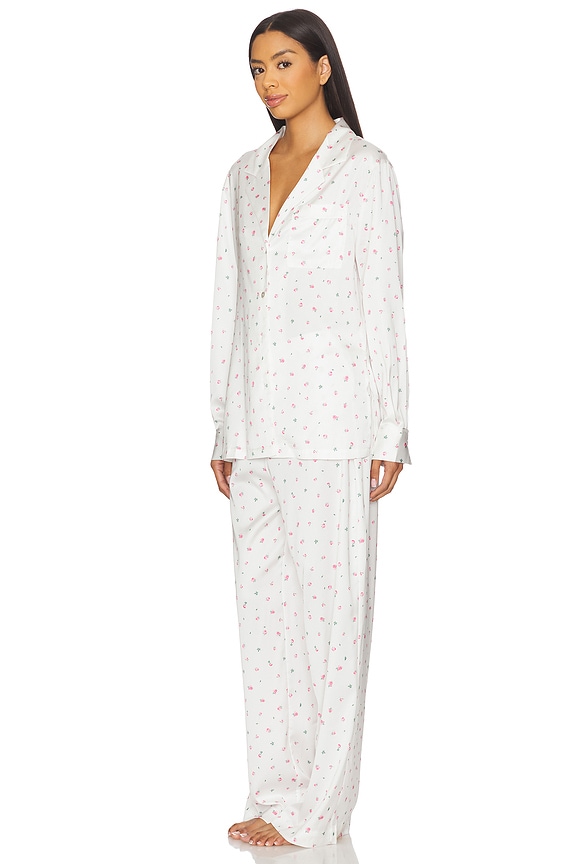 view 2 of 5 Rosie Lounge Set in White with Rose