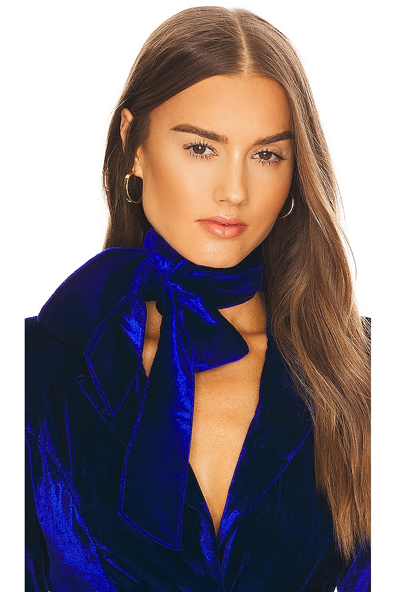 view 2 of 4 x REVOLVE Skinny Scarf in Bright Blue