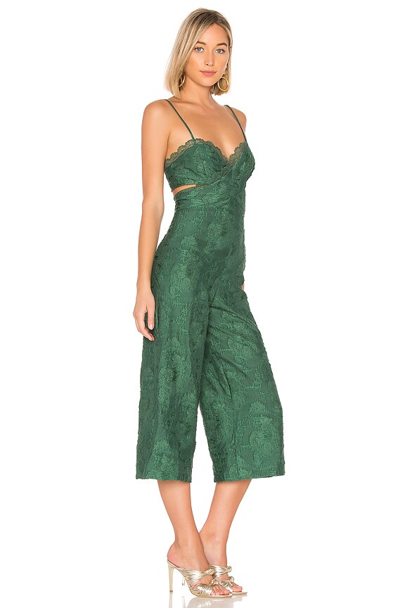 view 2 of 3 JUMPSUIT SIN TIRANTES JOELLE in Emerald Green