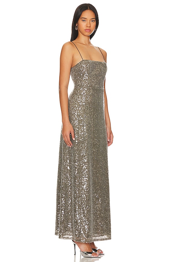 view 2 of 4 KRISTA ガウン in Pewter Grey