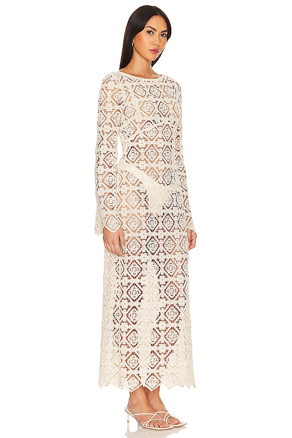 view 2 of 4 x REVOLVE Janis Crochet Maxi Dress in Cream