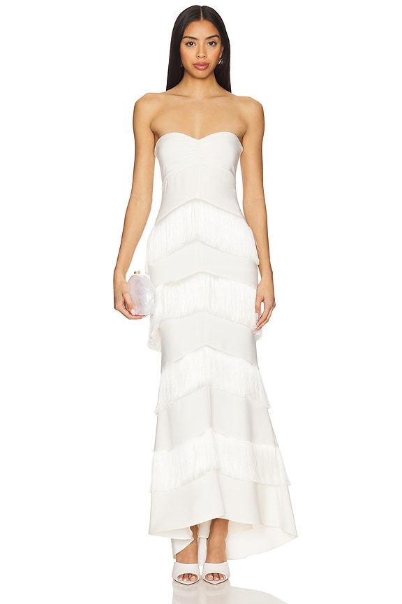 view 1 of 3 x REVOLVE Hera Fringe Maxi Dress in Ivory