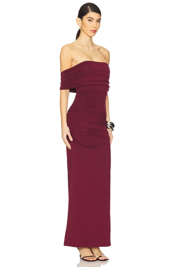 view 2 of 3 x REVOLVE Whittney Maxi Dress in Burgundy