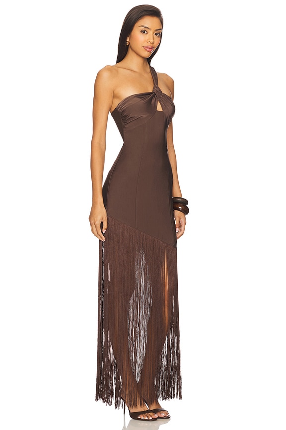 view 2 of 3 x REVOLVE Perlita Maxi Dress in Chocolate Brown