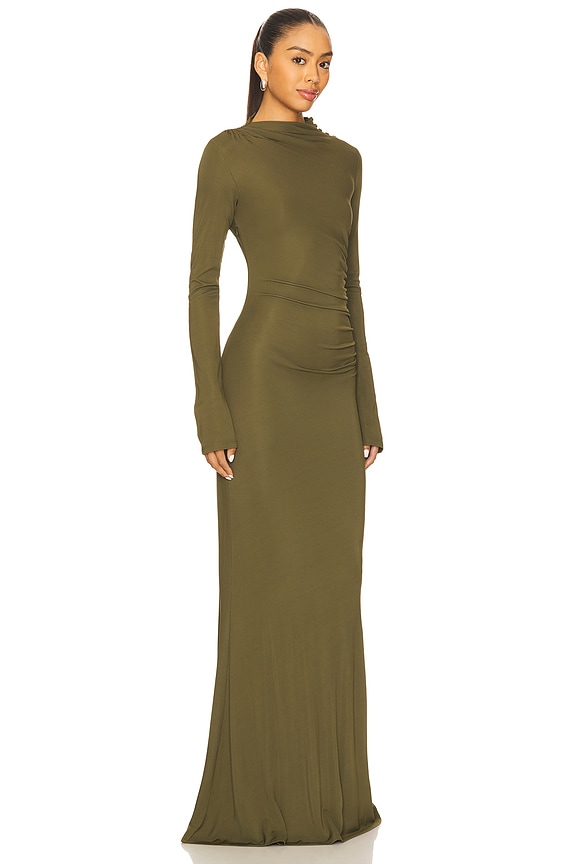 view 2 of 3 x REVOLVE Suki Gown in Olive Green
