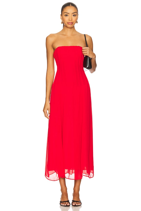 view 2 of 4 x REVOLVE Nikki Midi Dress in Red