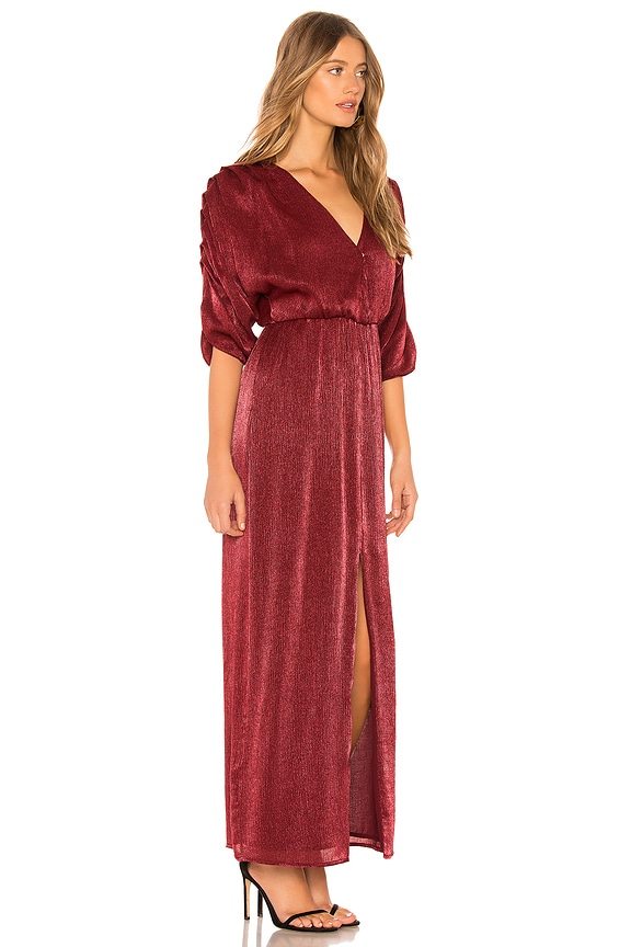 view 2 of 4 МАКСИ ПЛАТЬЕ RHEA in Raspberry Red