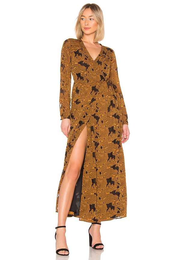view 1 of 3 МАКСИ ПЛАТЬЕ MARGARETA in Mustard