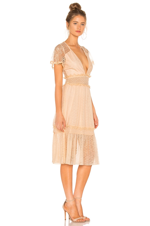 view 2 of 4 ROBE MI-LONGUE DIMAS in Nude