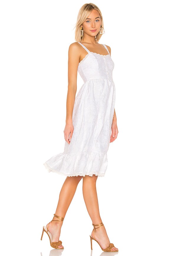 view 2 of 4 VESTIDO MIDI ENCAJE CITRA in Ivory
