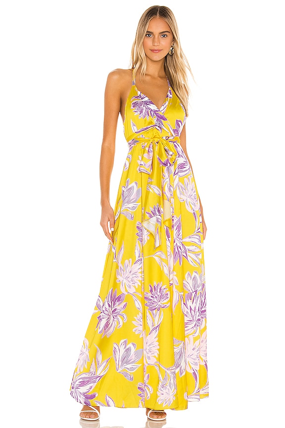 House of Harlow 1960 x REVOLVE Bloom Dress in Yellow Dahlia Floral ...