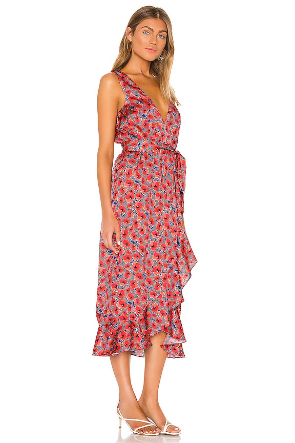 view 2 of 3 x REVOLVE Mitra Midi Dress in Red Poppy Floral