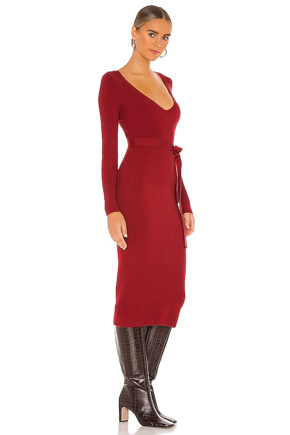 view 2 of 3 x REVOLVE Aaron Knit Dress in Sangria