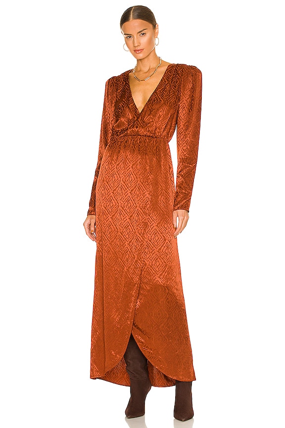 view 2 of 4 x REVOLVE Mauritz Maxi Dress in Rusty Brown