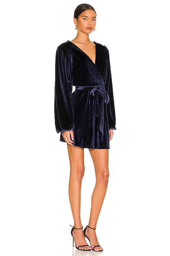 view 2 of 3 x REVOLVE Barzano Mini Dress in Navy Blue