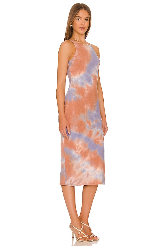 view 2 of 3 ROBE MI-LONGUE TALI in Brown Tie Dye