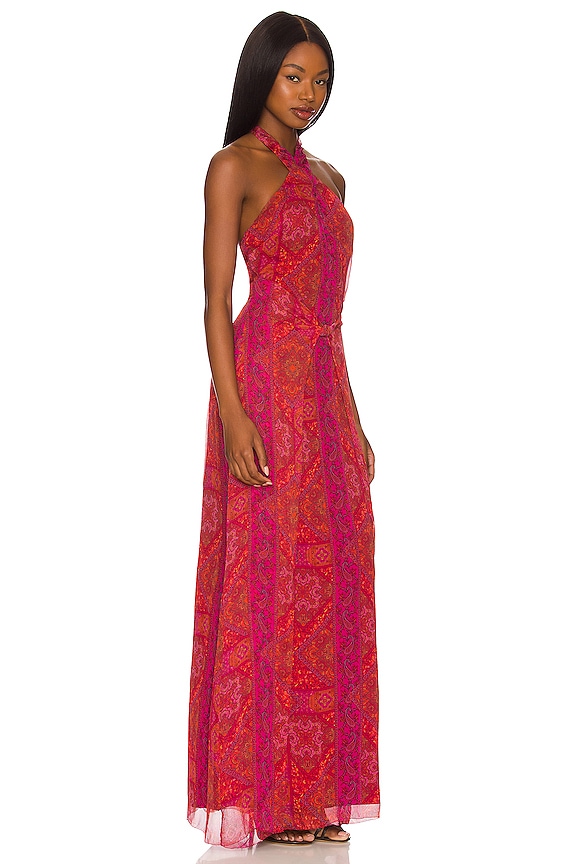 view 2 of 3 x REVOLVE Ledri Maxi Dress in Red & Pink Multi