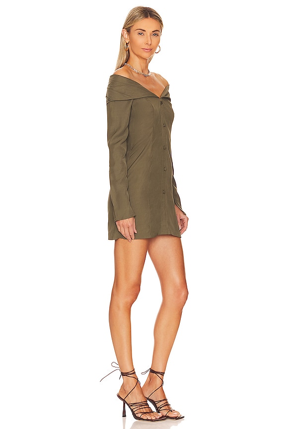 view 2 of 3 VESTIDO LENNOX in Olive Green