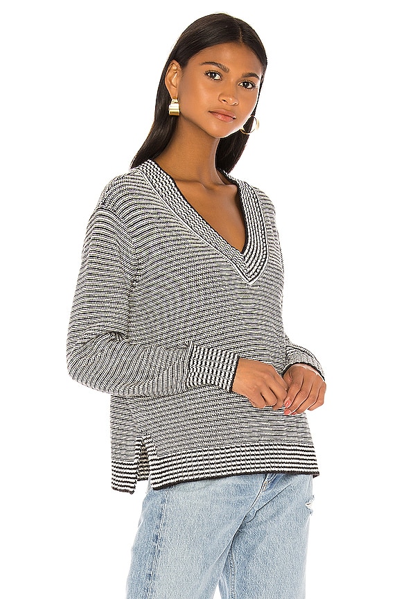 view 2 of 4 JERSEY SHAUN in Black & White Stripe