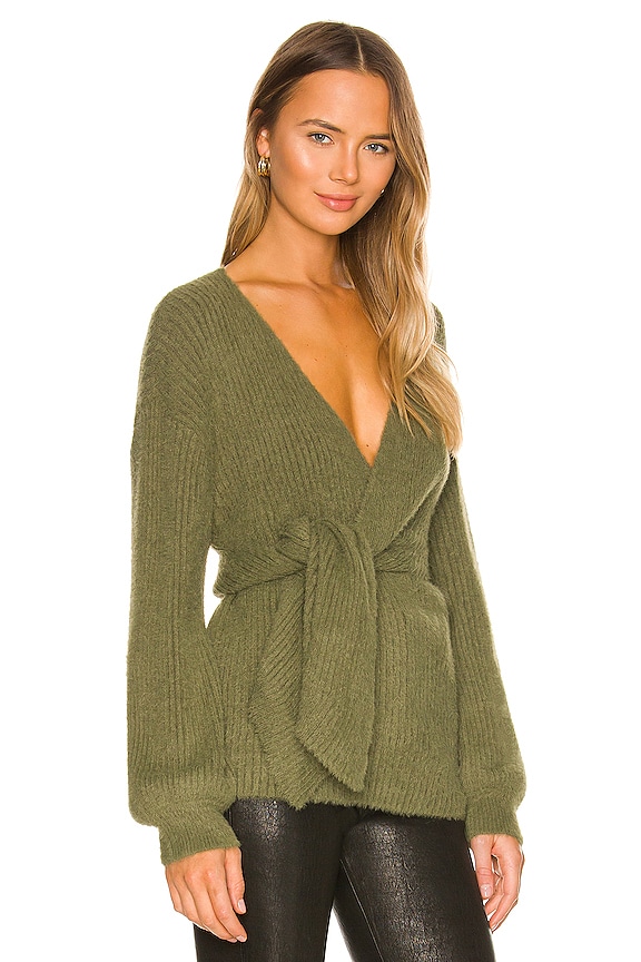 view 2 of 4 x REVOLVE Khalida Wrap Sweater in Forest Green