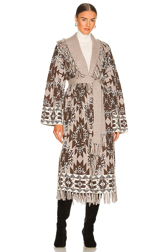 view 2 of 4 x REVOLVE Samar Jacquard Fringe Coatigan in Samar Jacquard