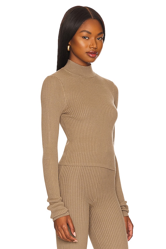 view 2 of 4 JERSEY DE CUELLO ALTO MARIKA in Dark Olive