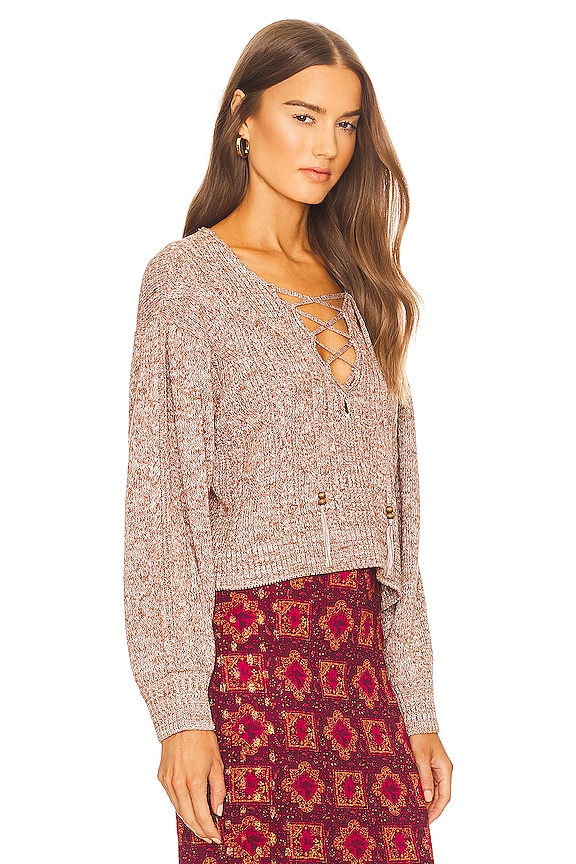 view 2 of 4 x REVOLVE Shira Cable Sweater in Brown