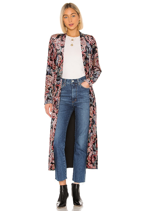 House of Harlow 1960 X REVOLVE Jodie Collared Jacket in Noir Paisley ...