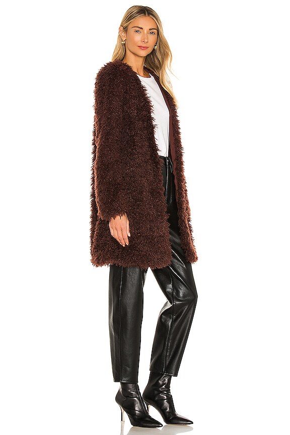 view 2 of 3 x REVOLVE Jane Coat in Chocolate Brown