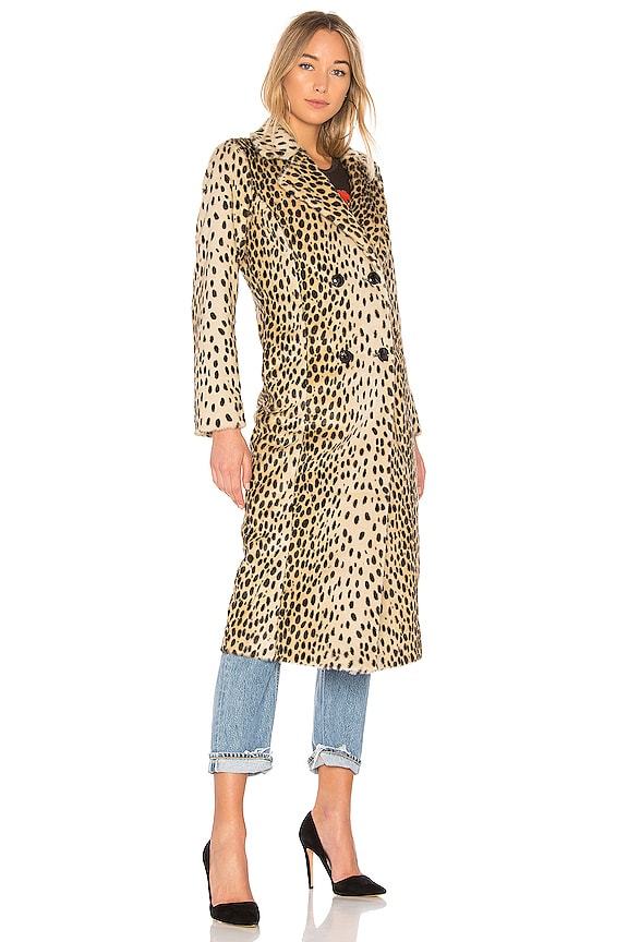view 2 of 3 x REVOLVE Perry Faux Fur Coat in Leopard