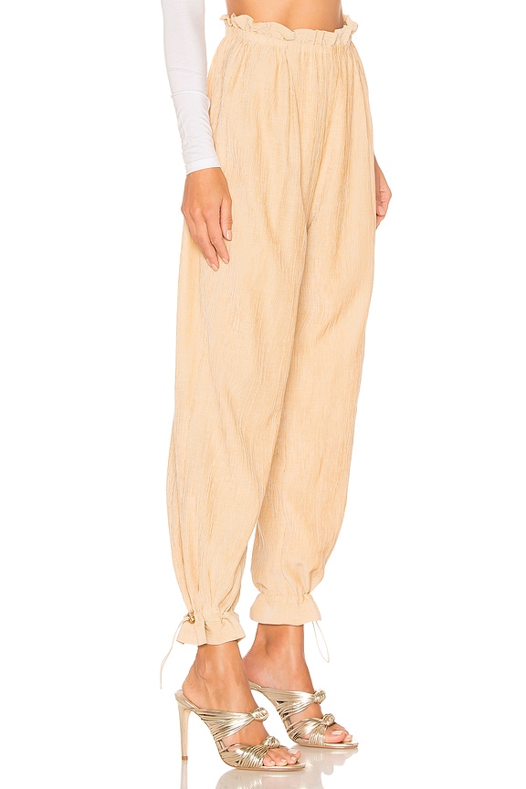 view 2 of 4 PANTALON TAILLE HAUTE TAMAR in Almond