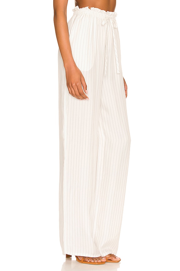 view 2 of 4 LEILA パンツ in Ivory Stripe