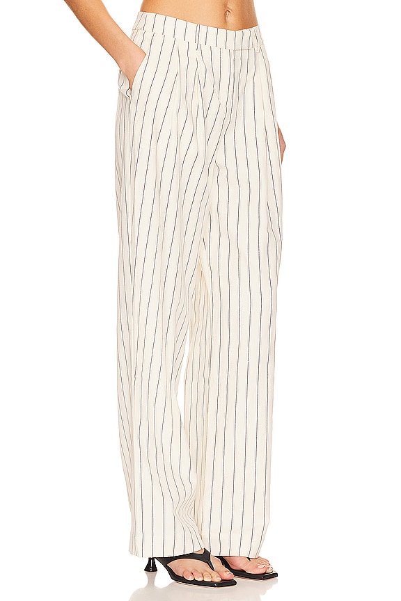 view 2 of 4 x REVOLVE Celia Oversized Trouser in Cream & Indigo