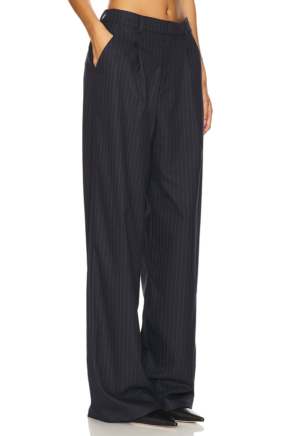 view 2 of 6 PANTALÓN MARICHELLE in Navy Pinstripe