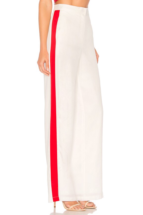 view 2 of 4 x REVOLVE Wide Leg Track Pants in White & Red
