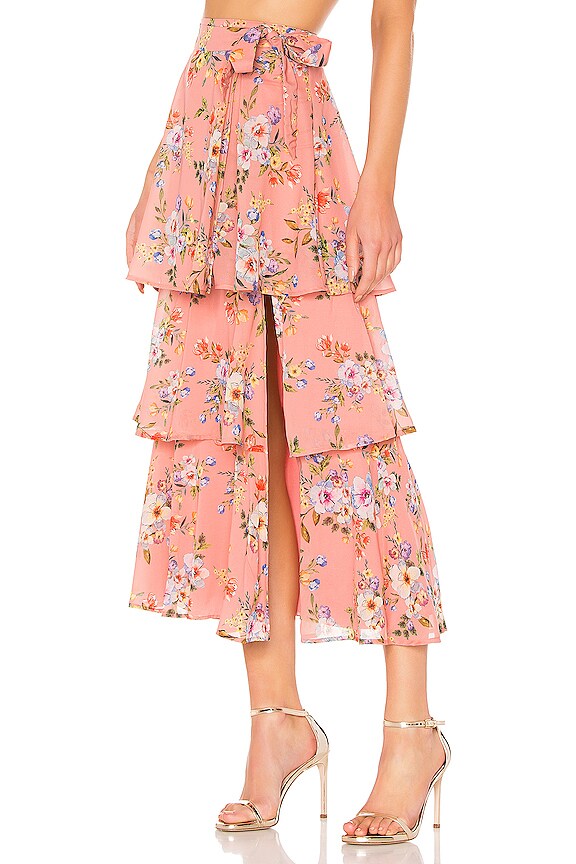 view 2 of 4 X REVOLVE Sabine Wrap Skirt in Rose Floral