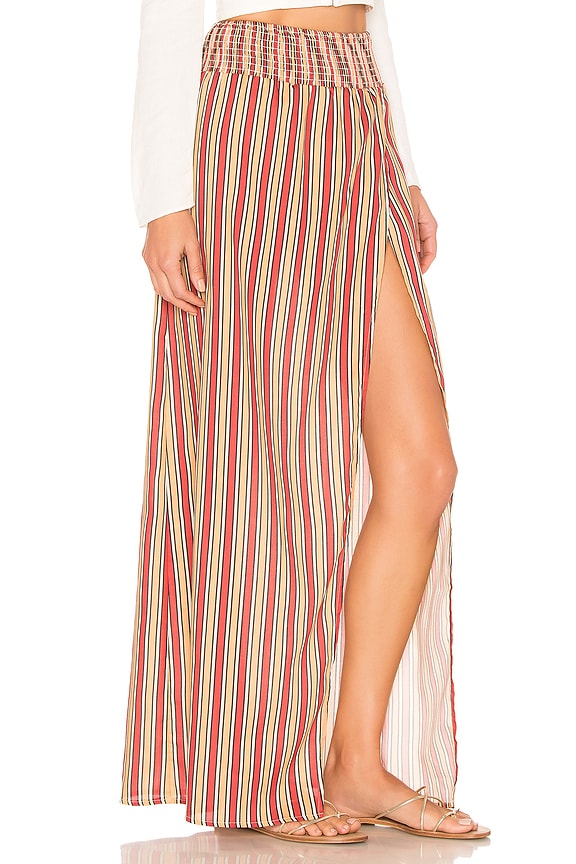 view 2 of 4 X REVOLVE Kalid Skirt in Orange Stripe