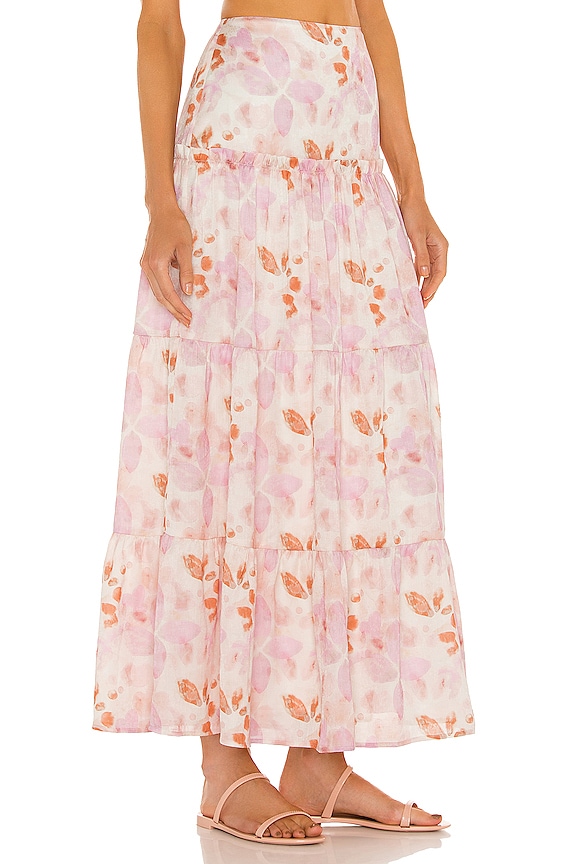 view 2 of 4 x REVOLVE Tammy Skirt in Watercolor Floral