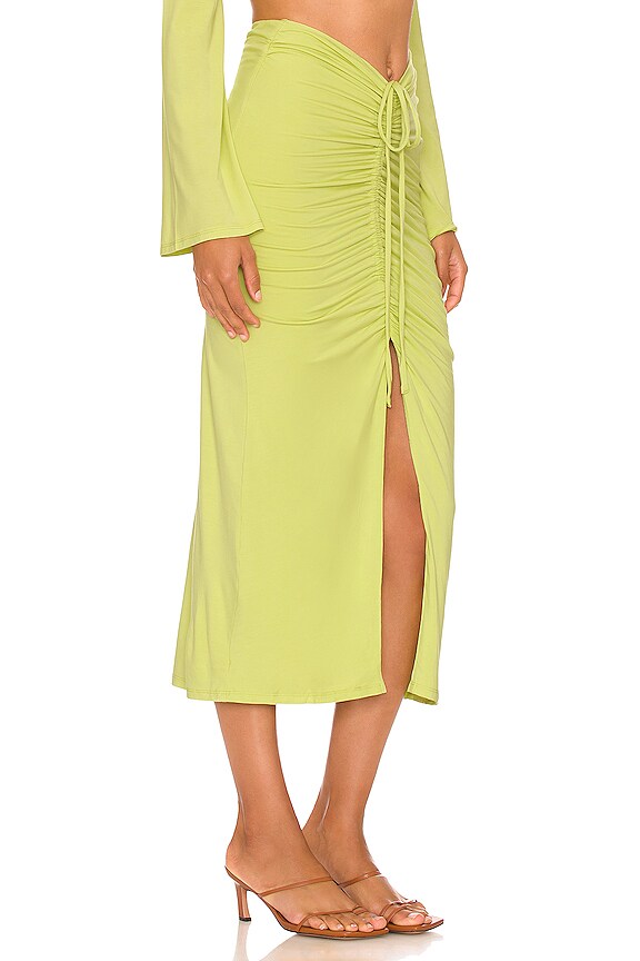 view 2 of 4 FALDA MIDI SUNNIE in Lime