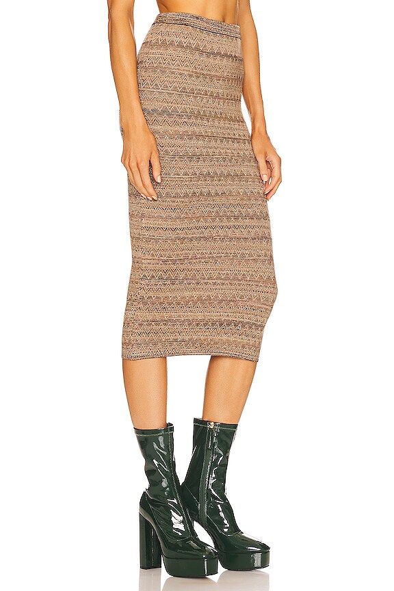 view 2 of 4 JUPE PERLA in Brown & Gold Multi