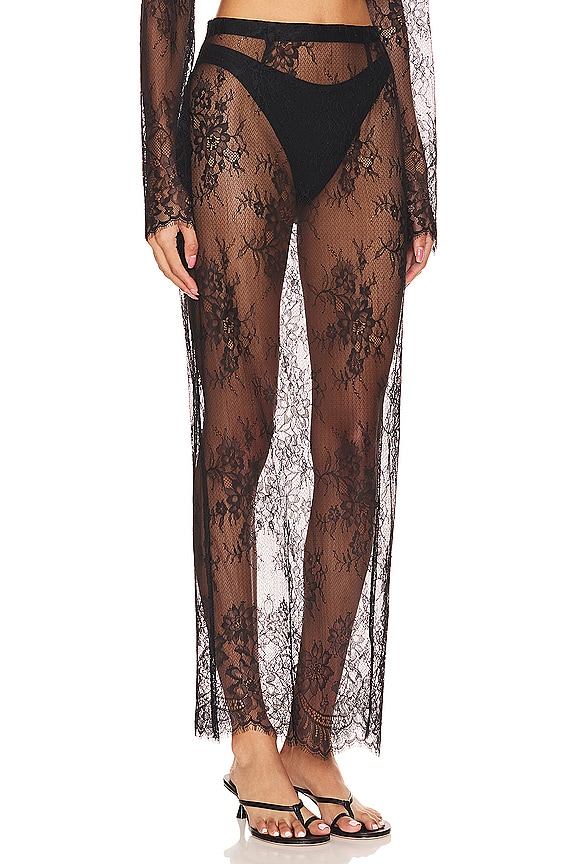 view 2 of 4 DIONNE LACE 맥시 스커트 in Black