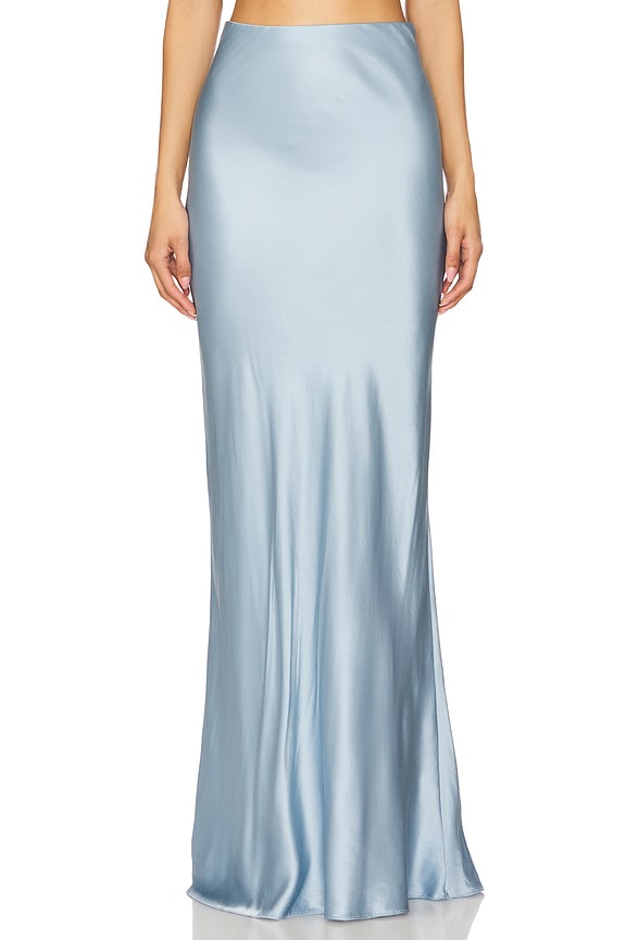 view 1 of 6 x REVOLVE Charlene Maxi Skirt in Smoky Blue