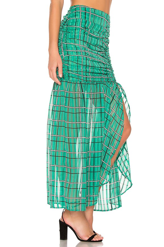 view 2 of 5 x REVOLVE Marshall Skirt in Check Shadow Stripe