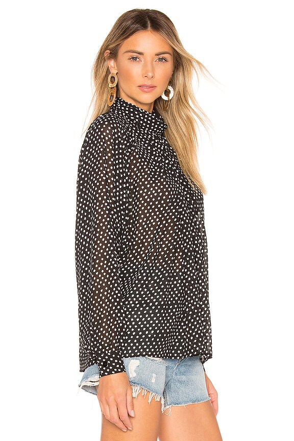 view 2 of 4 X REVOLVE Dalys Blouse in Black & White Dot