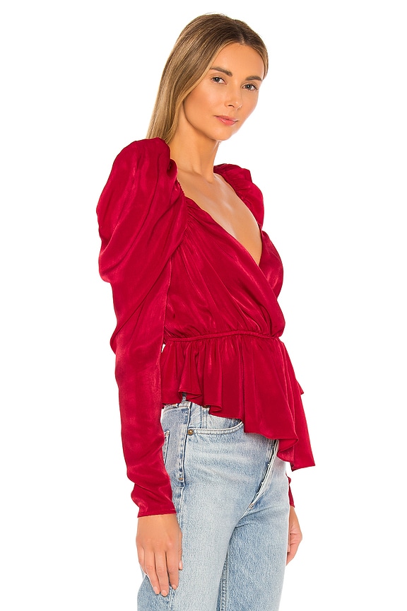 view 2 of 4 x REVOLVE Andela Blouse in Crimson