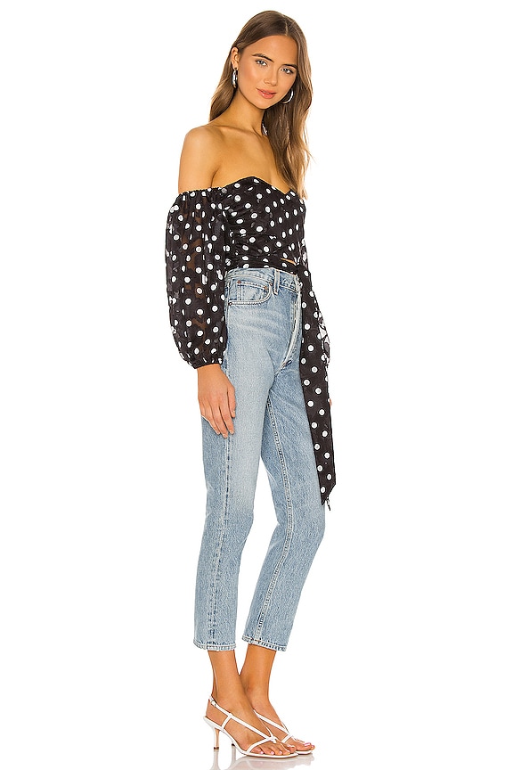 view 2 of 4 x REVOLVE Karis Top in Black & White Dot