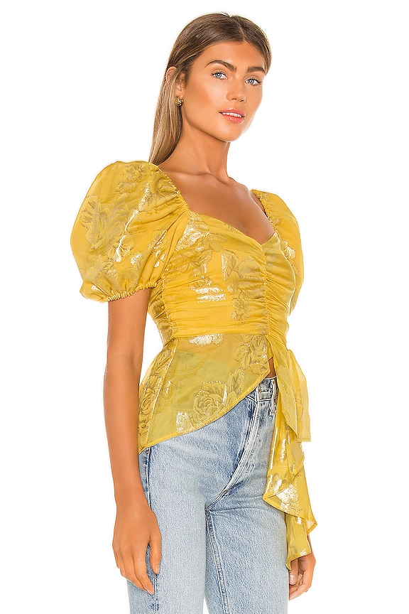view 2 of 5 x REVOLVE Freja Top in Mustard Gold