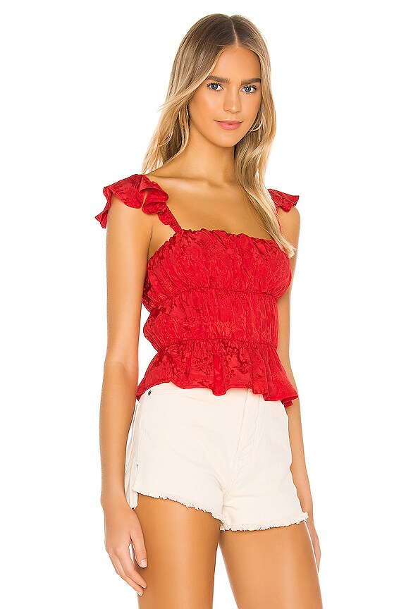 view 2 of 5 x REVOLVE Soreana Top in Bright Red
